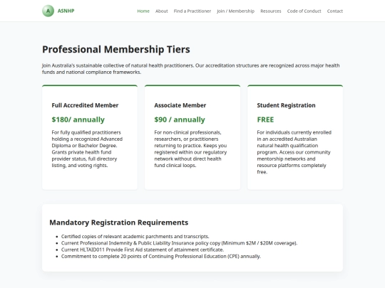 membership screenshot