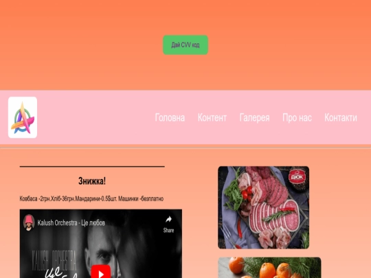 Website screenshot
