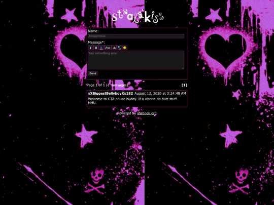 testguestbook screenshot