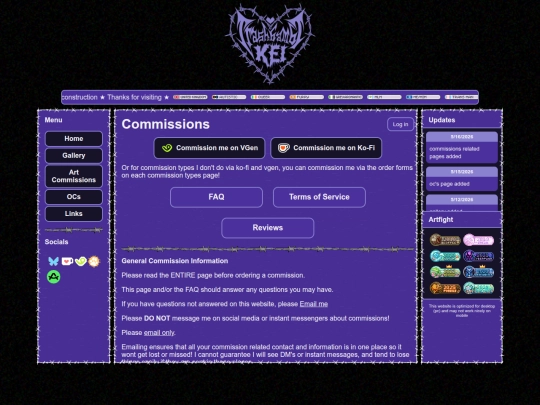 commissions screenshot