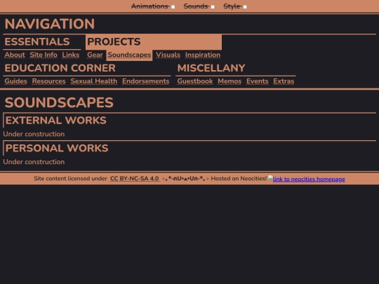 projects/soundscapes screenshot