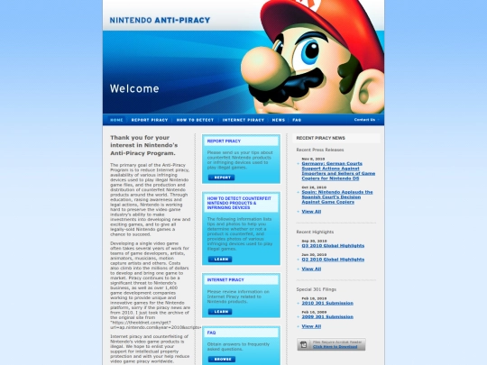 Website screenshot