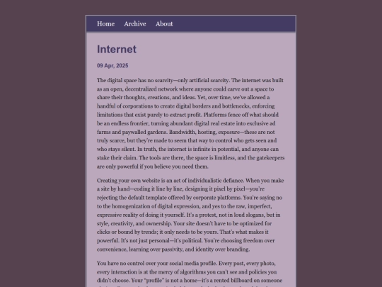 Website screenshot