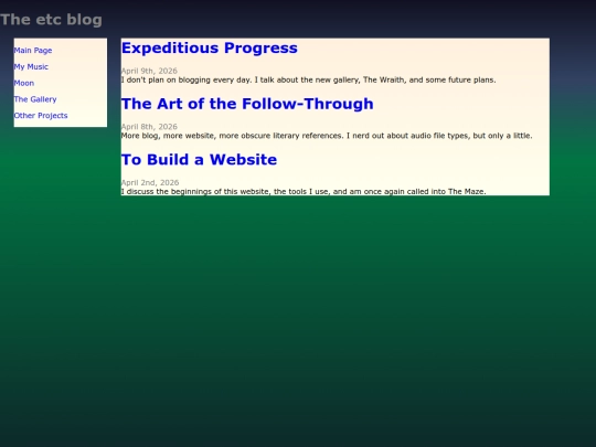 Website screenshot