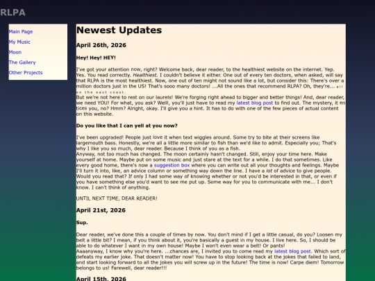 Website screenshot