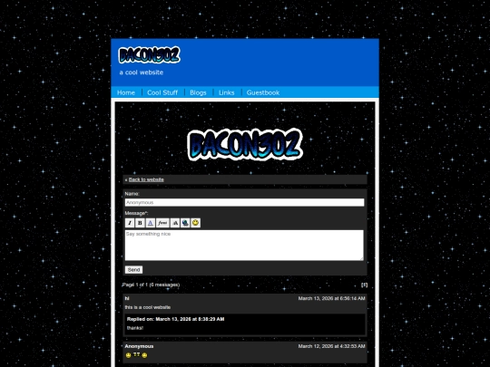 Website screenshot