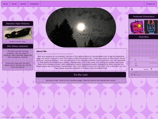 Website screenshot