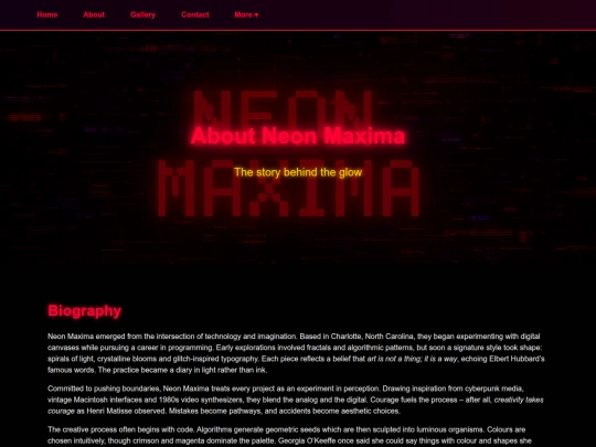 Website screenshot