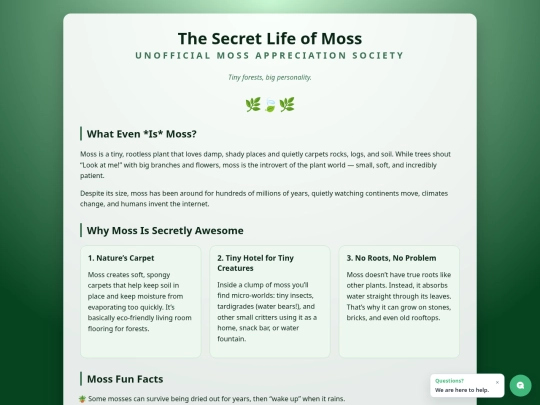 Chorus/moss screenshot