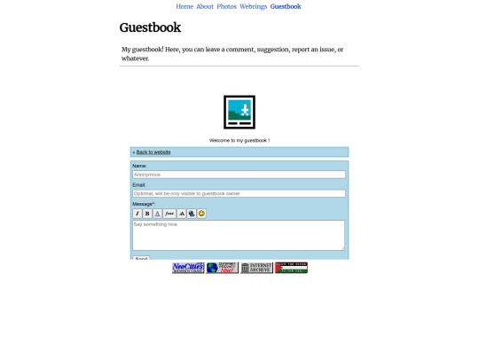 opt/guestbook screenshot