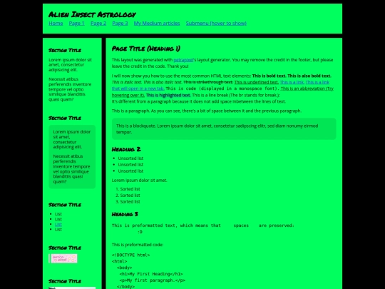 Website screenshot