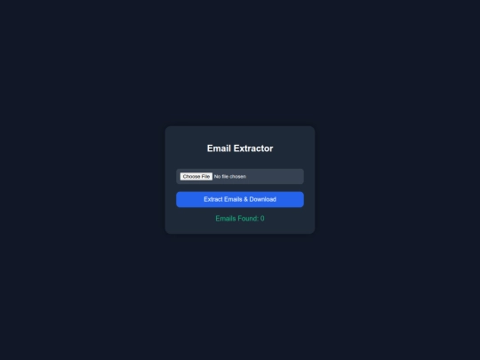 emailextract screenshot