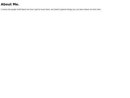 aboutme screenshot