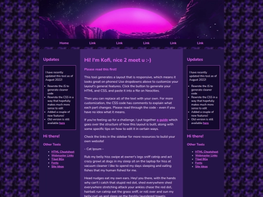 Website screenshot