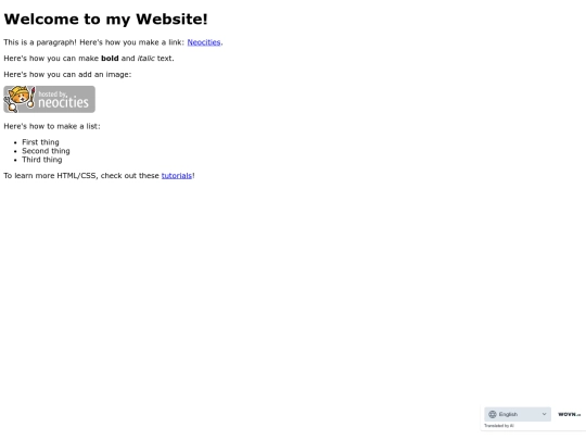 Website screenshot