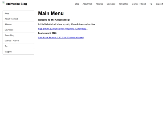 Website screenshot