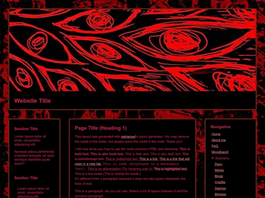 Website screenshot