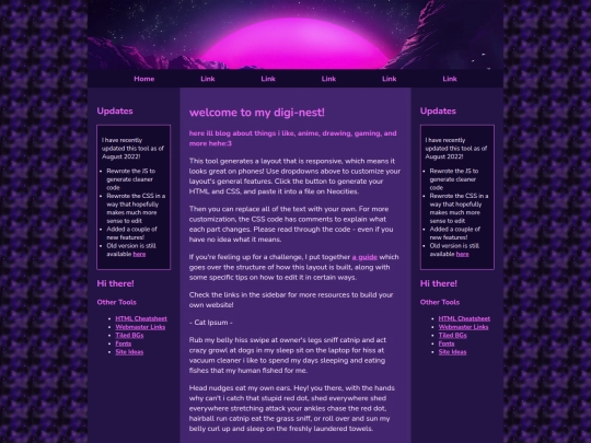 Website screenshot