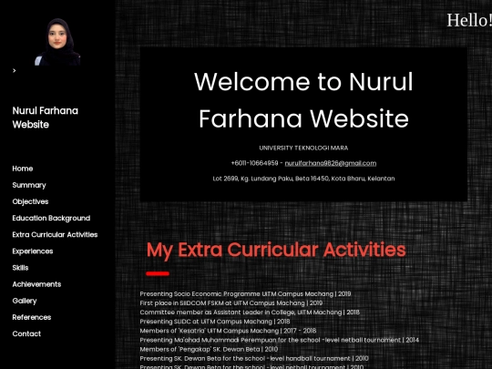 Website screenshot