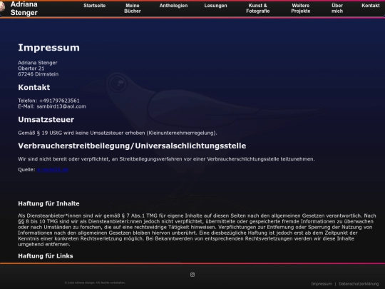 Website screenshot
