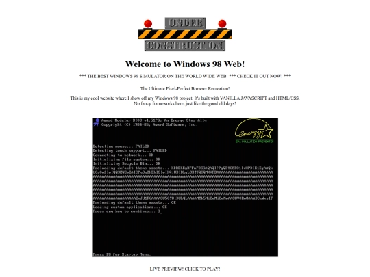 Website screenshot