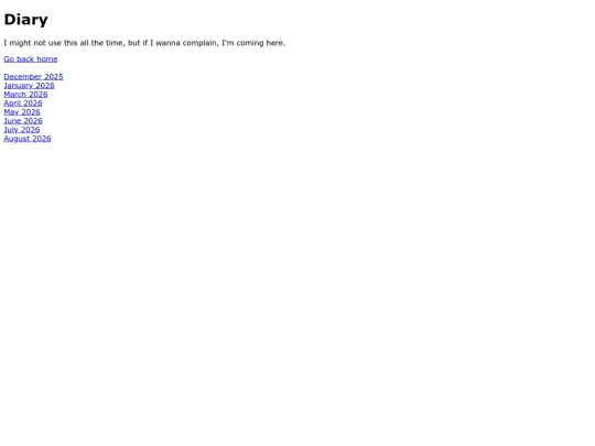 diary screenshot