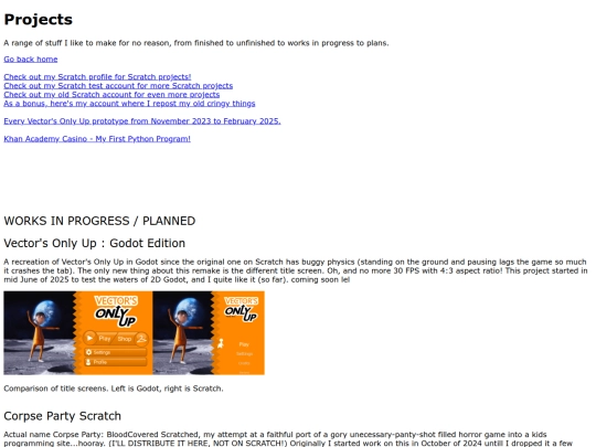 projects screenshot