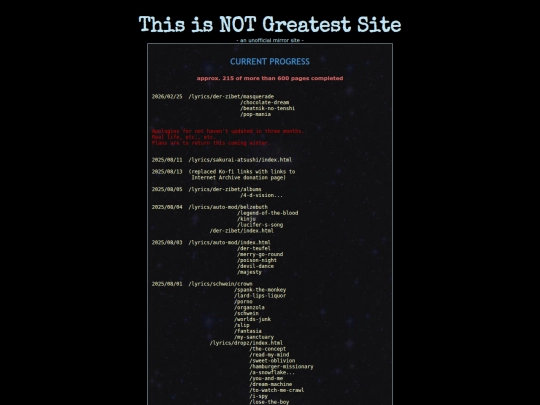 Website screenshot