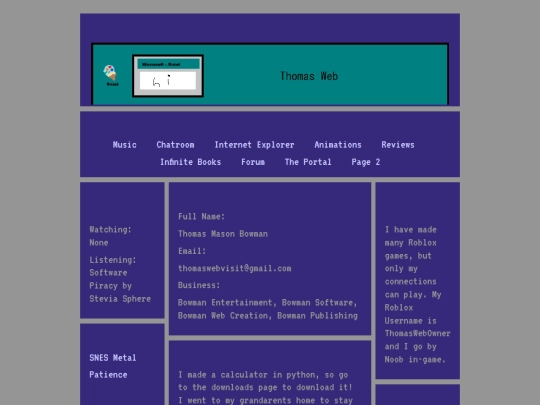 thomaswebpage3 screenshot
