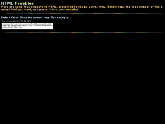 HTMLfreebies screenshot