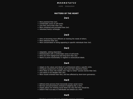 enneagram/wings screenshot