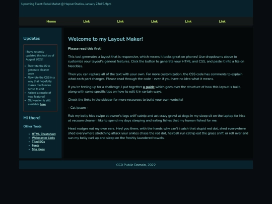 Website screenshot