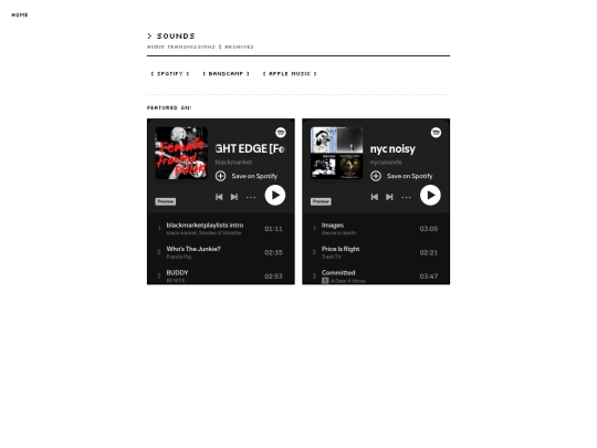 sounds screenshot