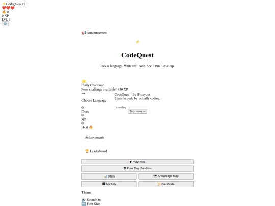 Website screenshot