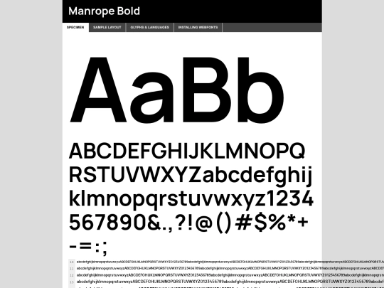 db/manrope-bold-demo screenshot
