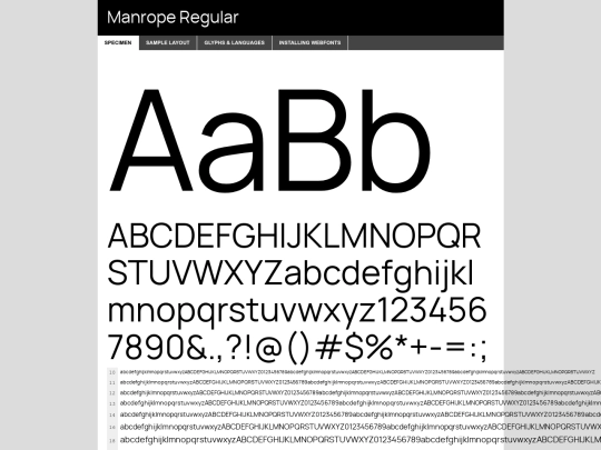 db/manrope-regular-demo screenshot