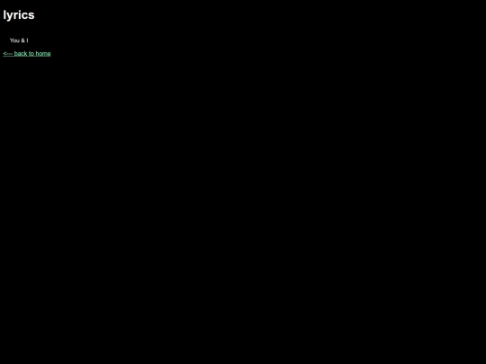 lyrics screenshot