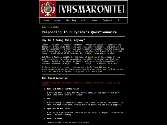 Website screenshot