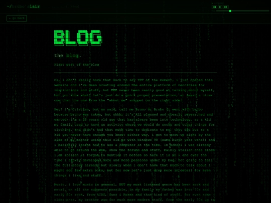 blog screenshot