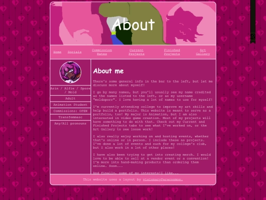 Website screenshot