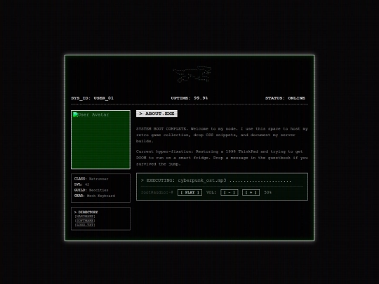 Website screenshot