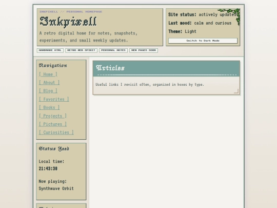 articles screenshot