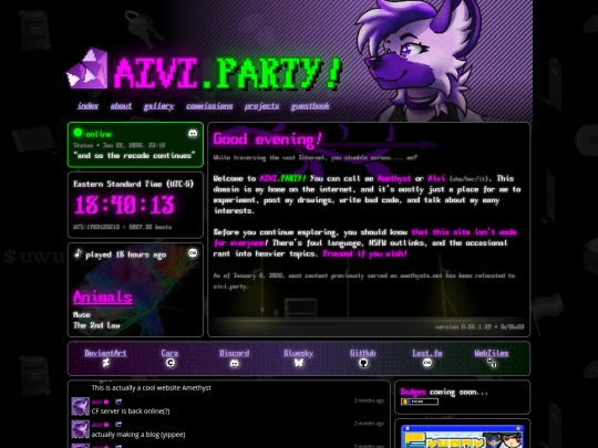 Website screenshot