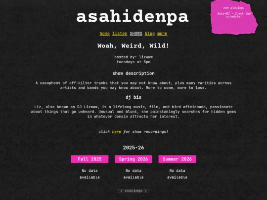 Website screenshot