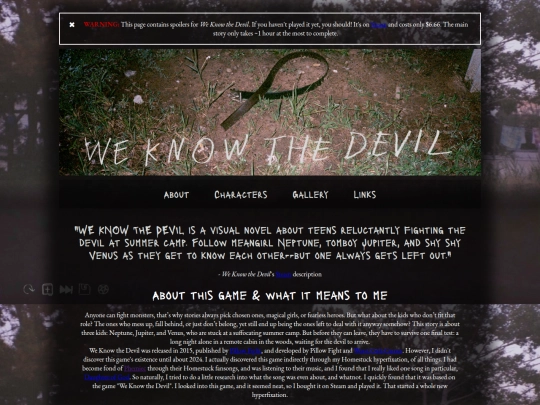 Website screenshot