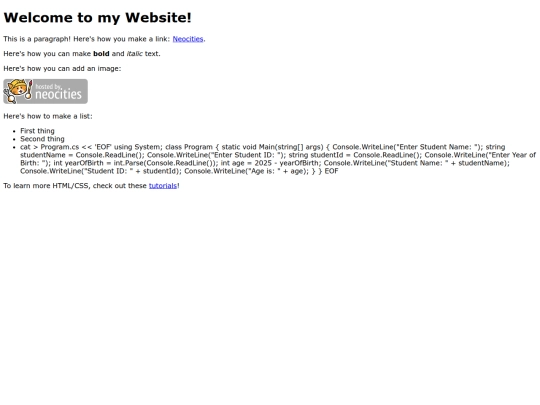 Website screenshot