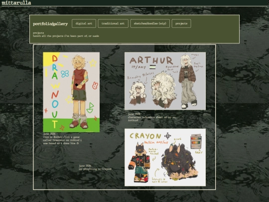 projects screenshot