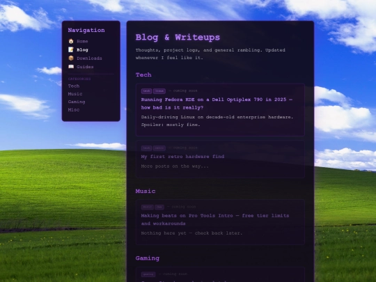 Website screenshot