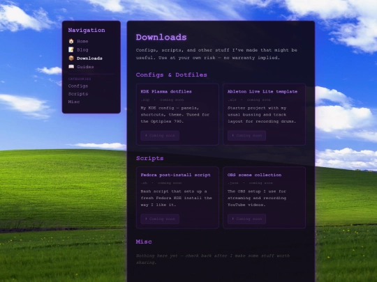 Website screenshot