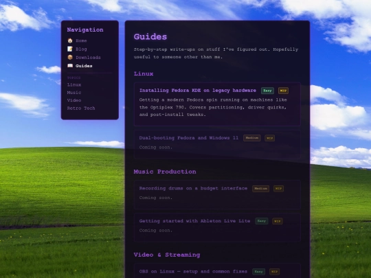 Website screenshot